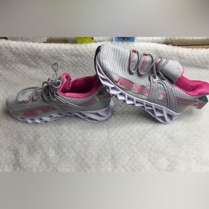 Just So Kids' Gray and Pink Sneakers